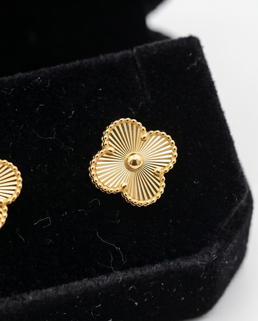 Aretes Clover Dorados